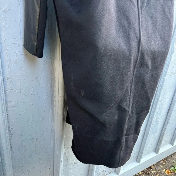 Rick Owens Cashmere Wool Leather Cocoon Coat, size 44 - Picture 13 of 13